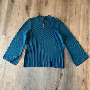 Alison Andrews Womens Blue Sweater L NWT